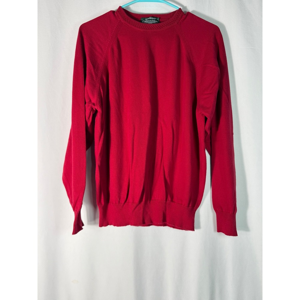 VTG Parkhurst Collectibles‎ Red Crew Neck Long Sleeve Sweater Top Women Large